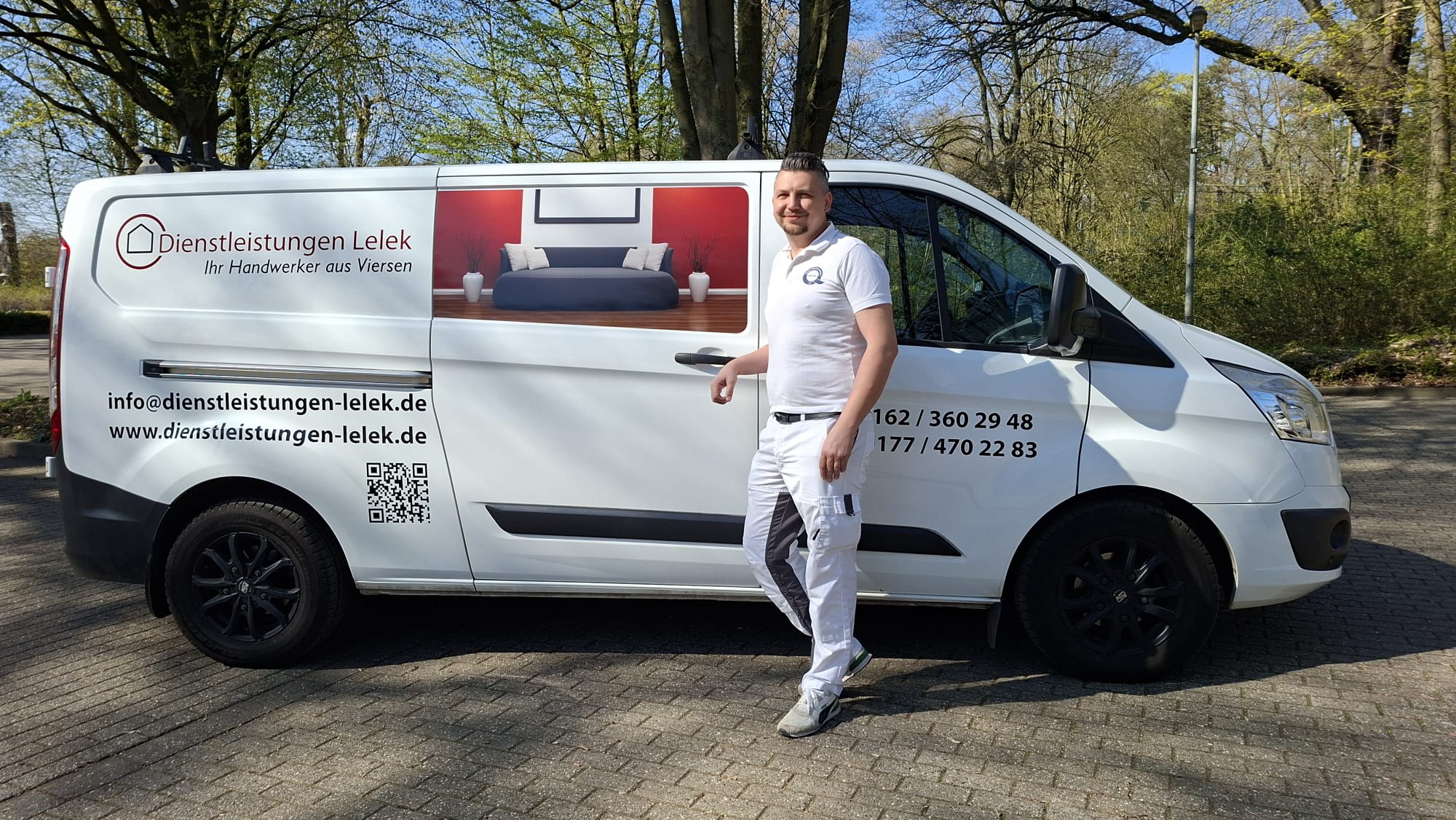 David Lelek und Auto